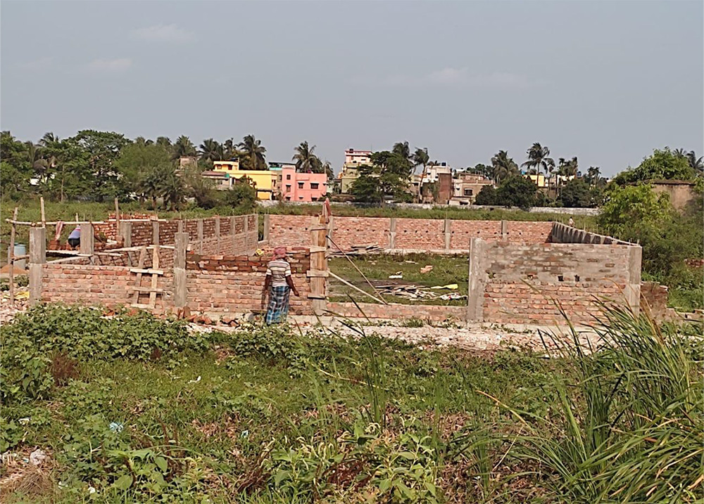 Tomt för kyrkbygge i Kolkata pastor Israel